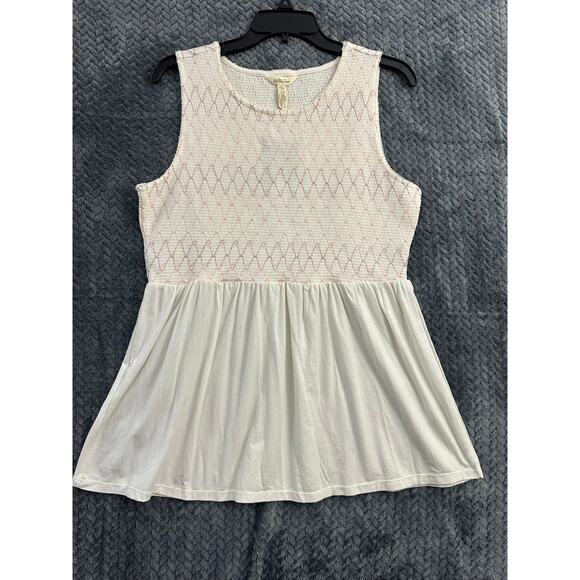 NWT Matilda Jane Smocked Tank Top L Flowy Beachy Boho - Picture 1 of 8